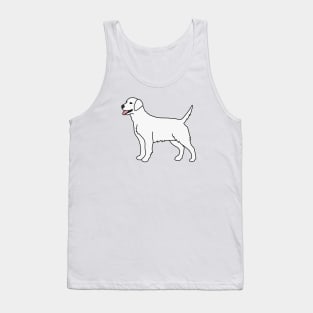 White Labrador Tank Top